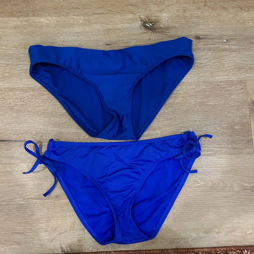 Blue swimsuit bottoms